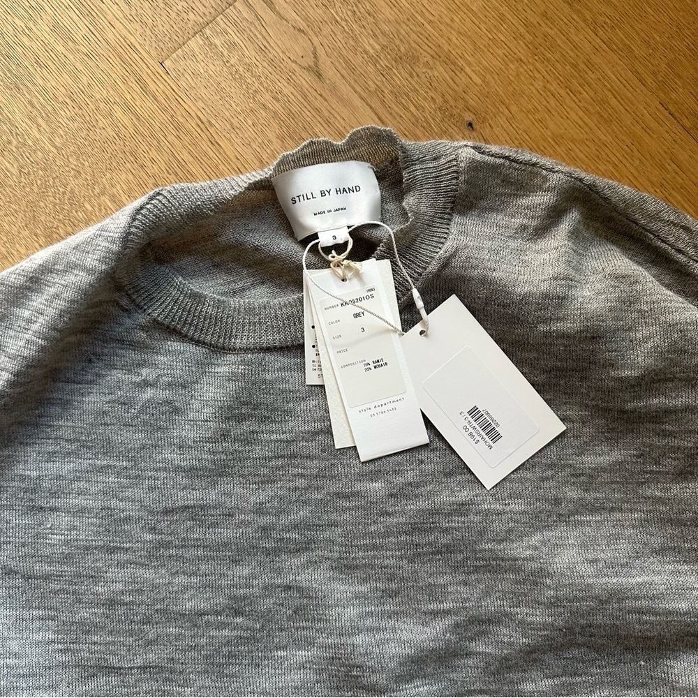 Still By Hand Grey Sweater (made in Japan)